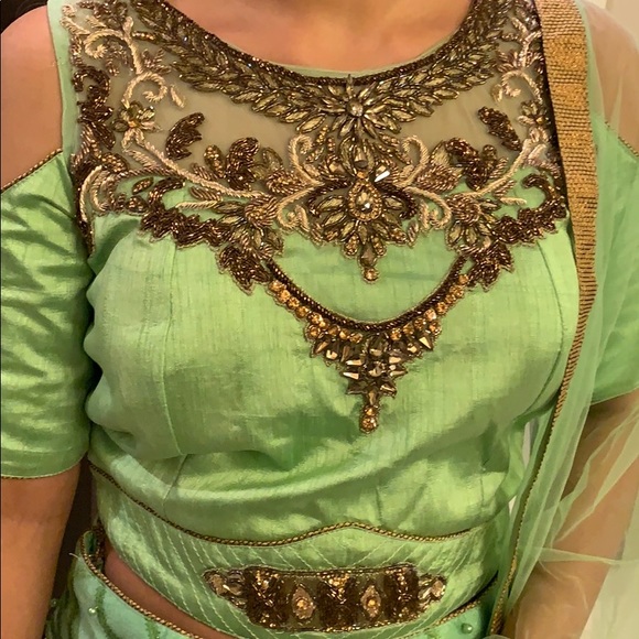 Green lengha - Picture 2 of 4
